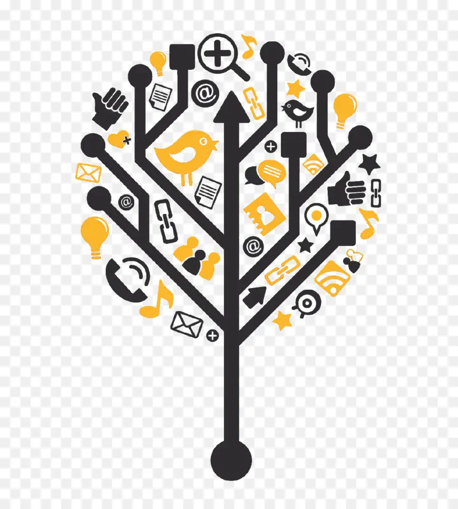 Árbol De Redes Sociales，Árbol PNG