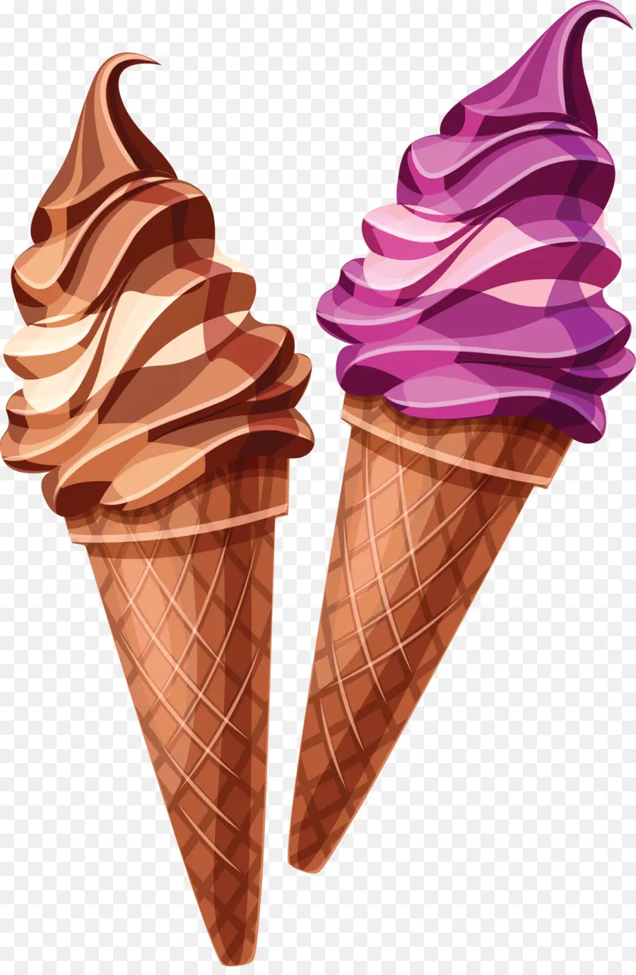 Conos De Helado，Vainilla PNG