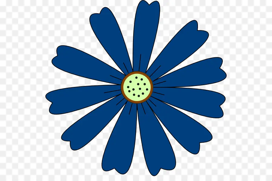 Flor，Azul PNG