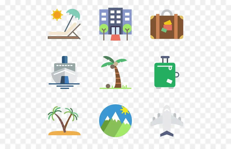 Iconos De Viaje，Vacaciones PNG