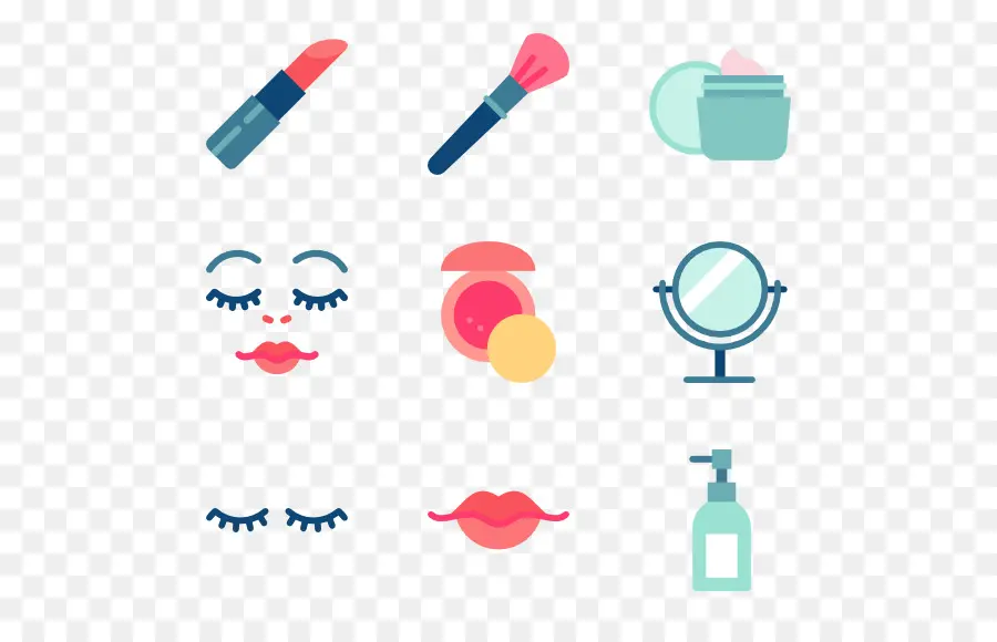 Iconos De Maquillaje，Productos Cosméticos PNG