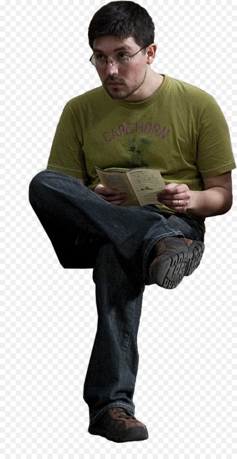 Hombre Leyendo，Libro PNG