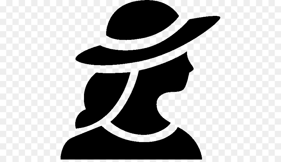 Mujer Con Sombrero，Perfil PNG