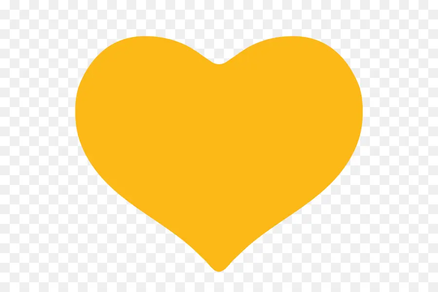 Corazón，Amarillo PNG