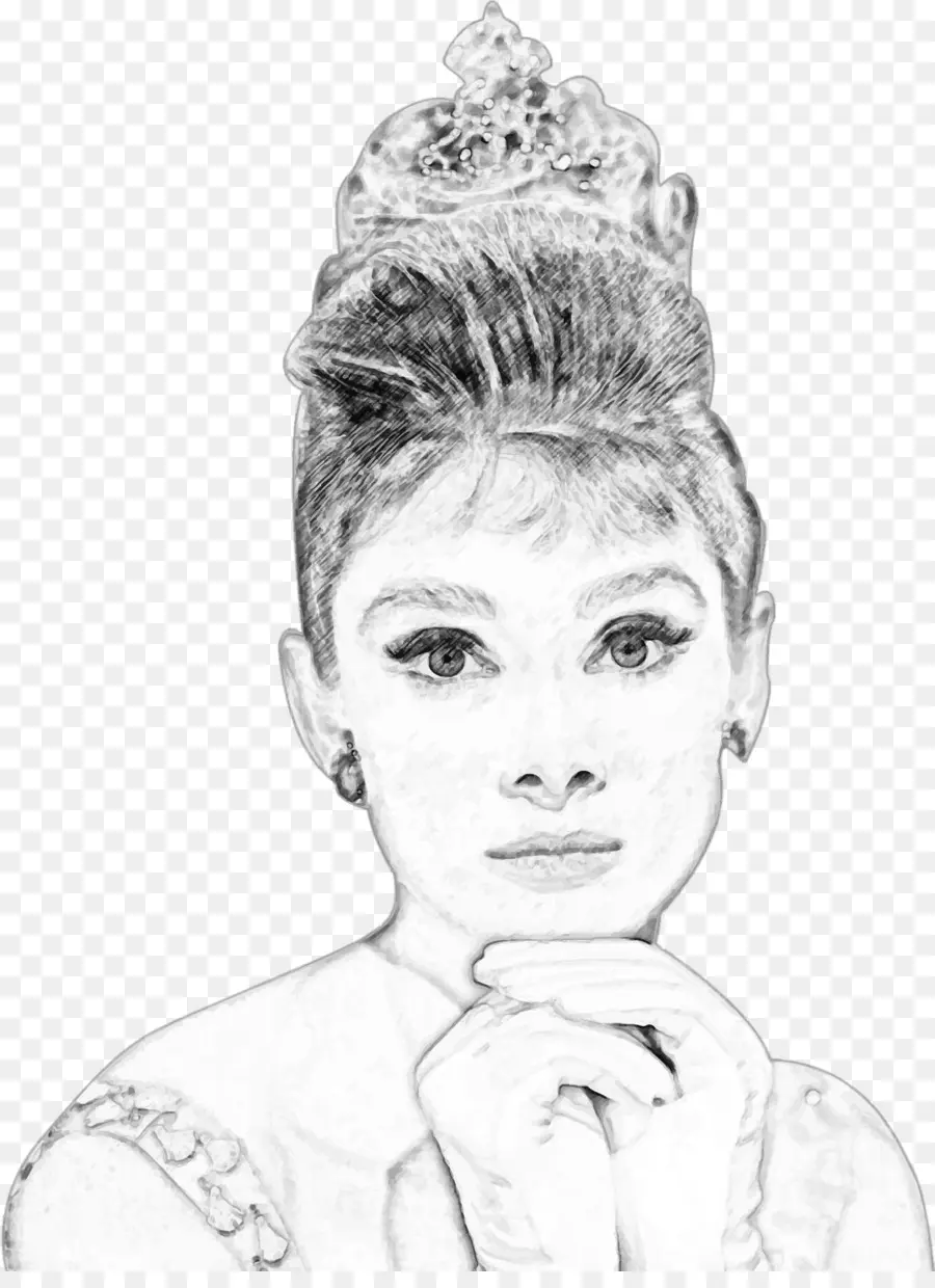Audrey Hepburn，Dibujo PNG
