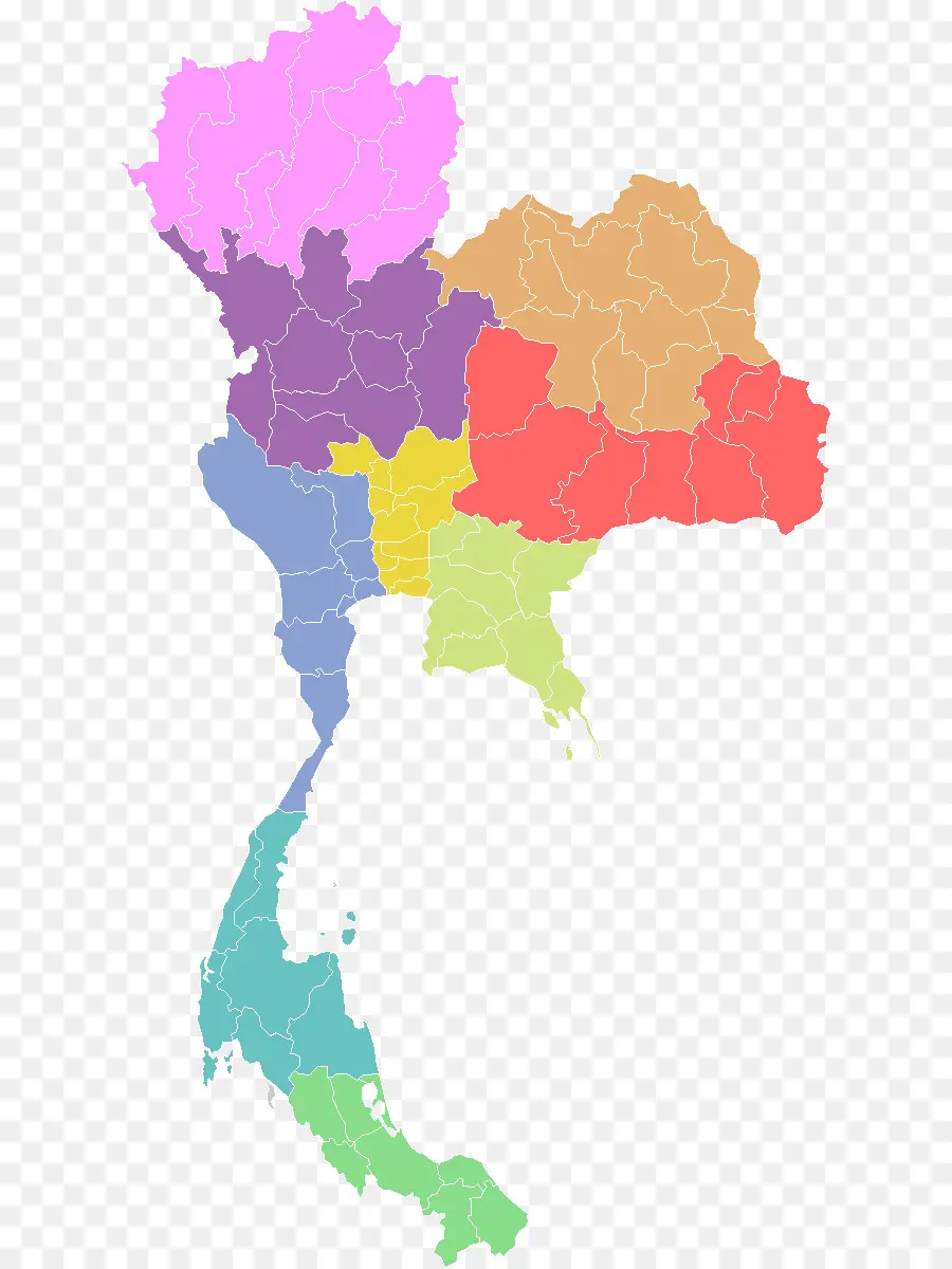 Tailandia，Mapa PNG