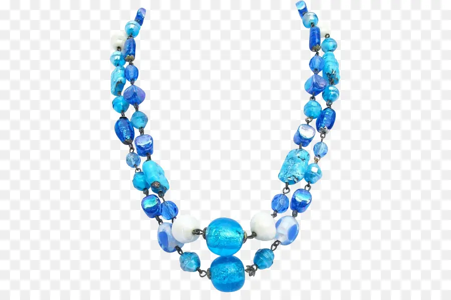 Collar De Cuentas Azules，Rosario PNG