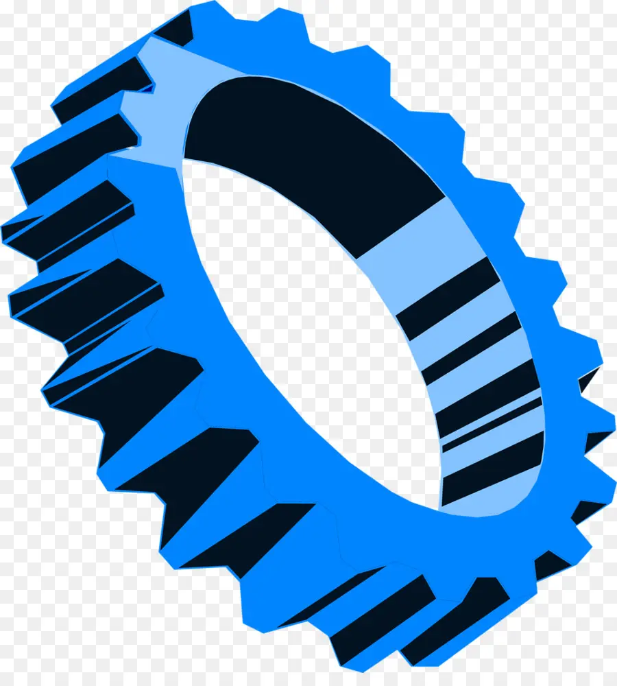 Engranaje Azul，Mecánico PNG