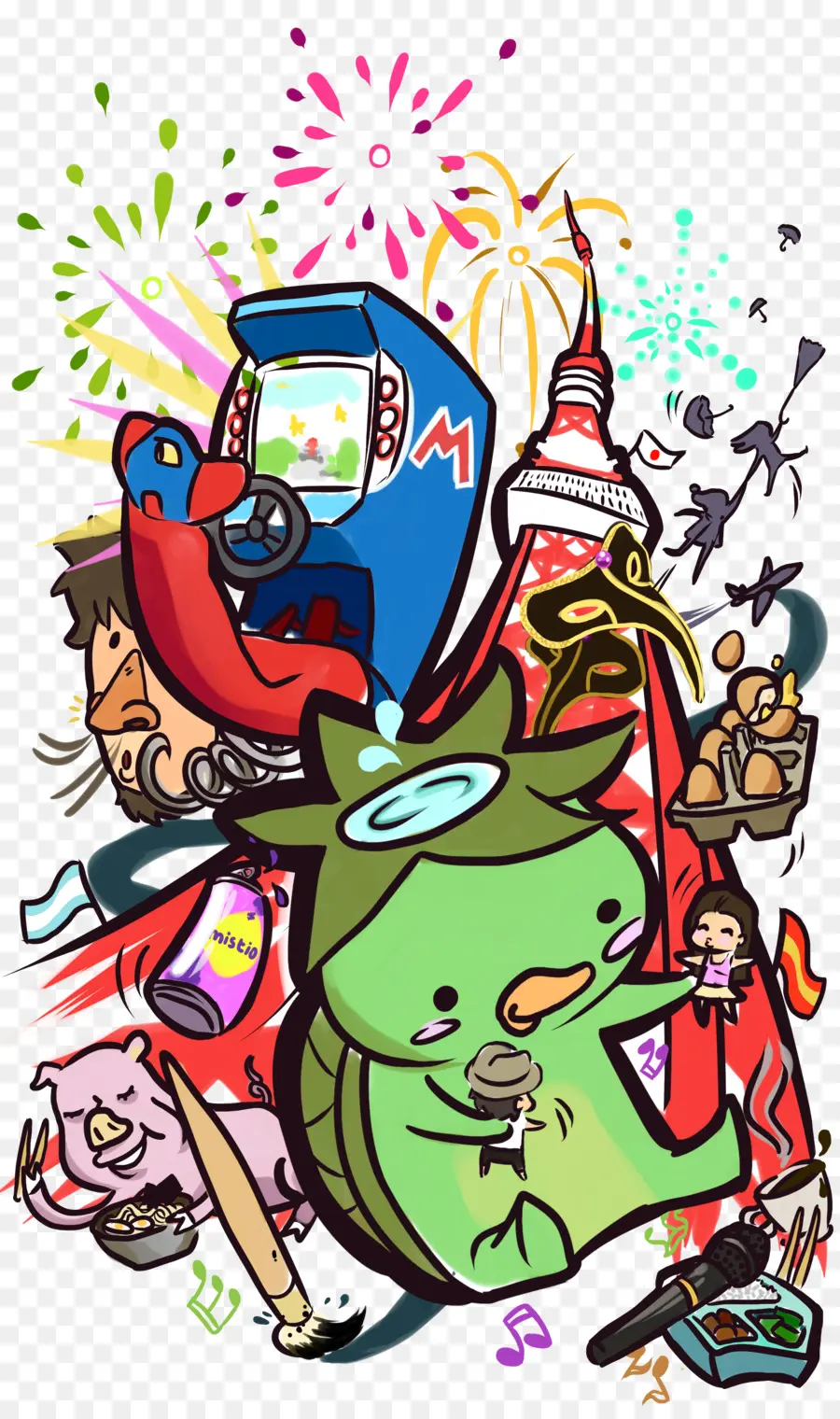 Garabato Colorido，Dibujo PNG