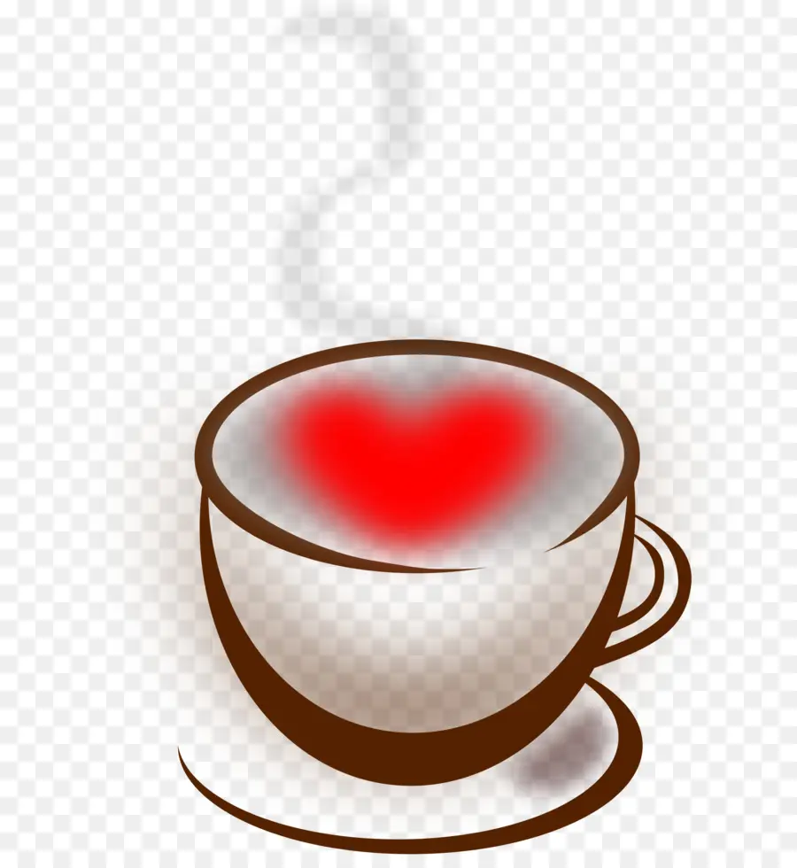 Taza De Café，Corazón PNG