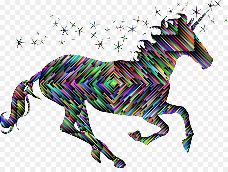 Silueta De Unicornio，Mítico PNG