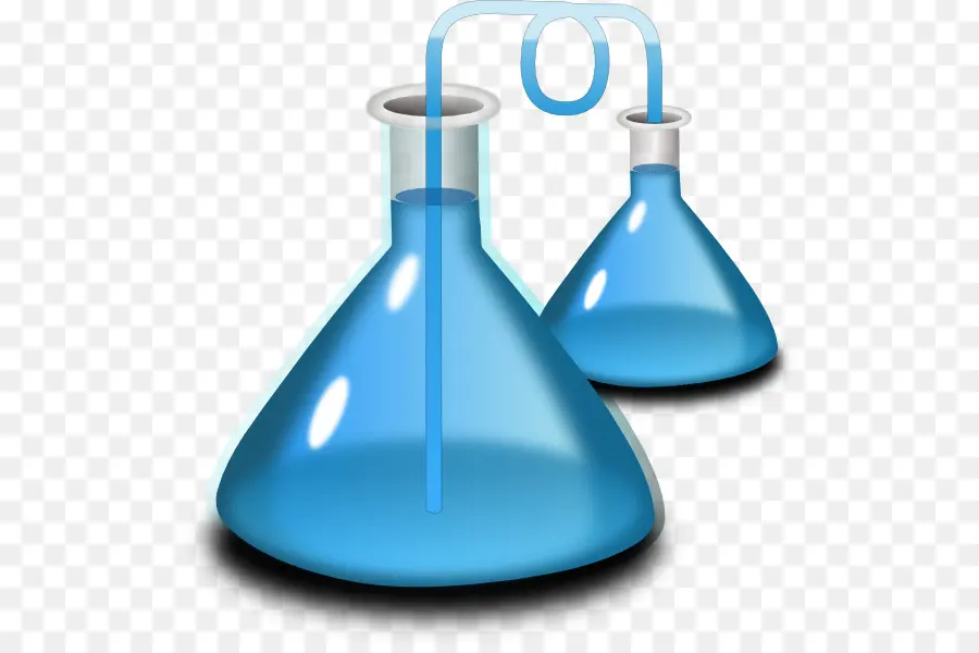 Matraces De Laboratorio Azules，Ciencia PNG