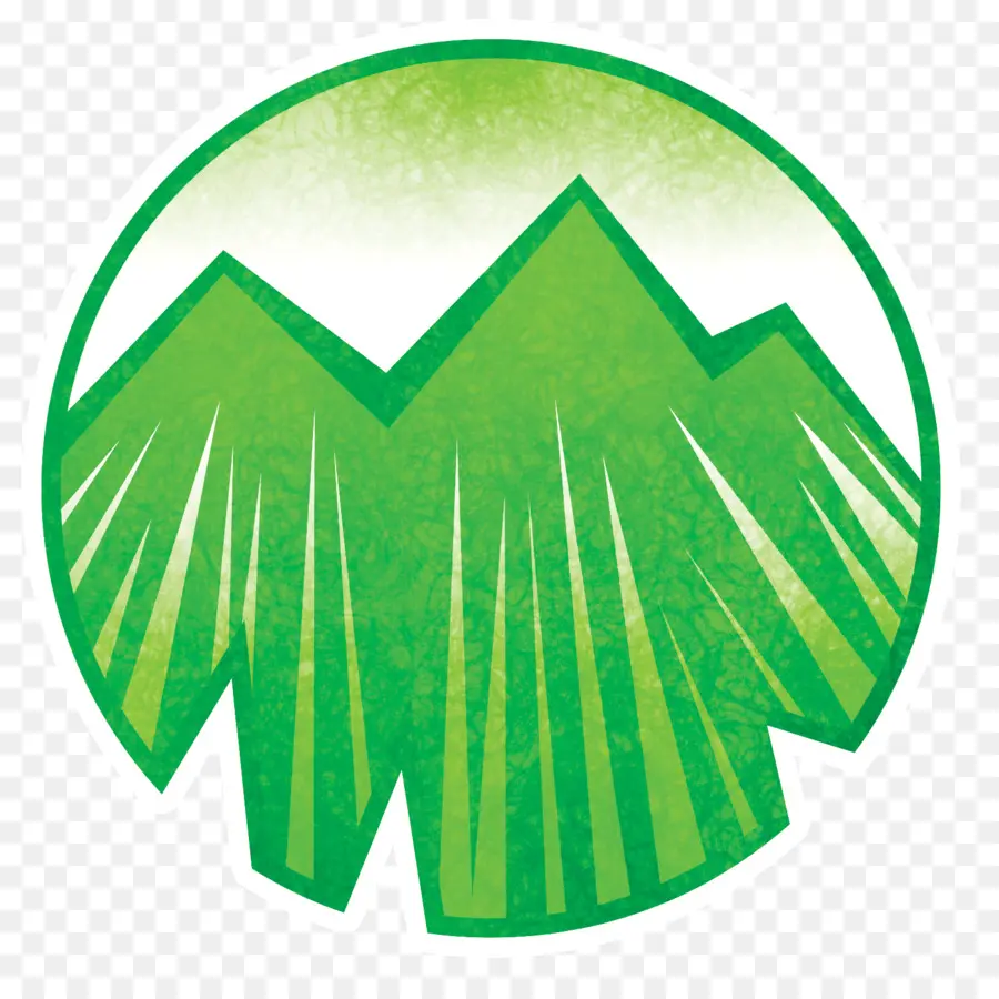 Logotipo De Montaña，Verde PNG