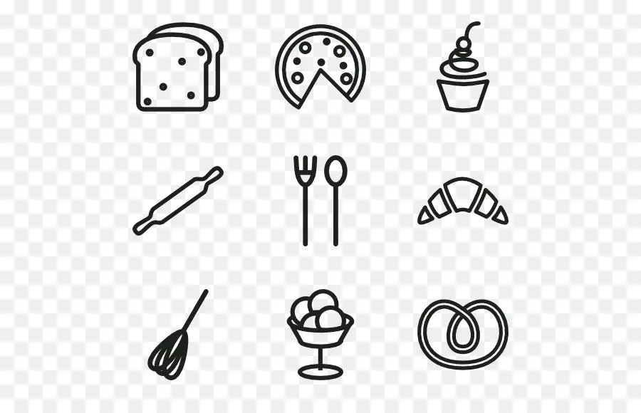 Iconos De Comida，Pan PNG