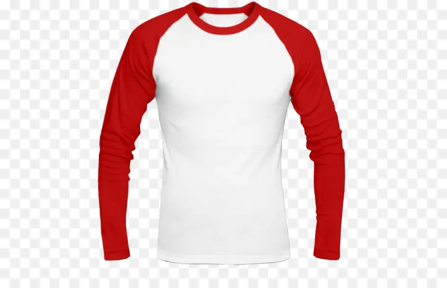 Camisa En Rojo Y Blanco，Manga Larga PNG