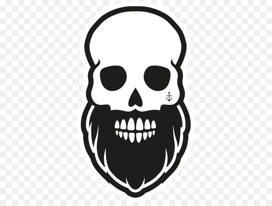 Calavera Con Barba，Pirata PNG