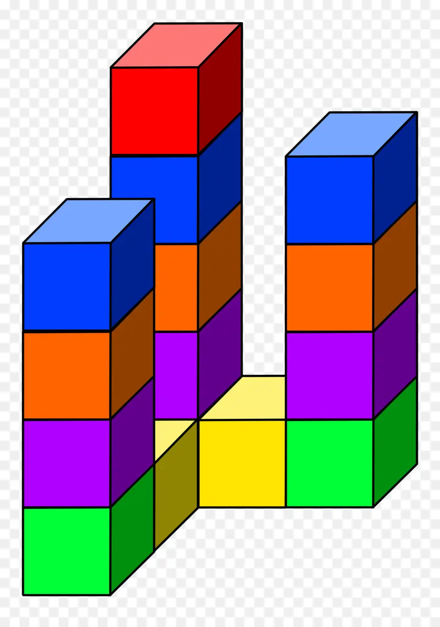 Cubos De Colores，3d PNG