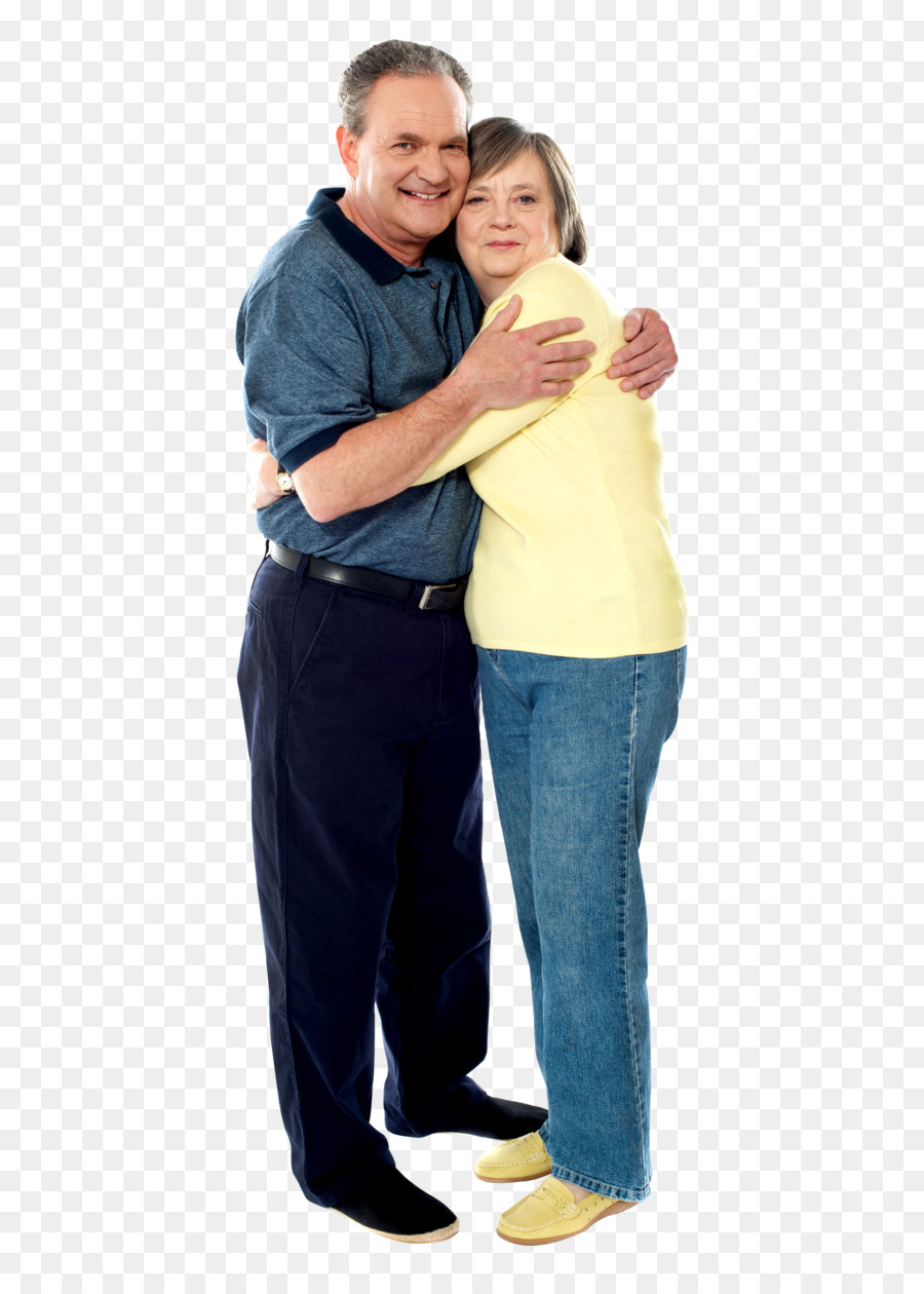 Pareja De Ancianos，Abrazando PNG