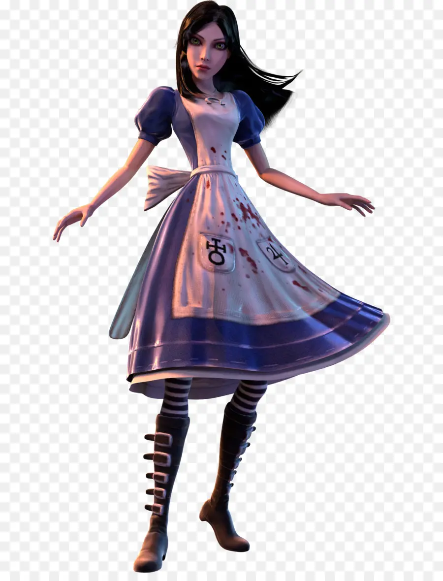 Personaje De Alicia，Vestido PNG