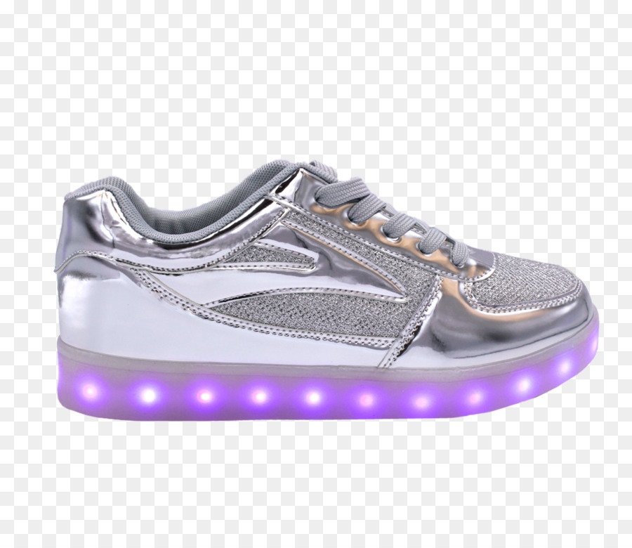 Zapato Plateado，Luces Led PNG