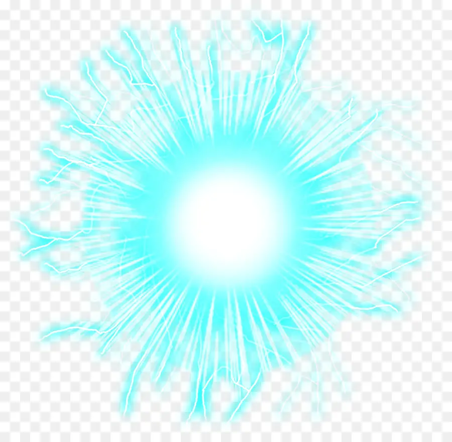 Explosión De Energía Azul，Luz PNG