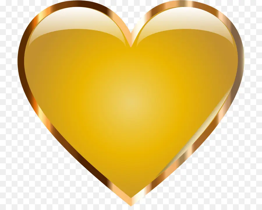 Oro，Corazón PNG