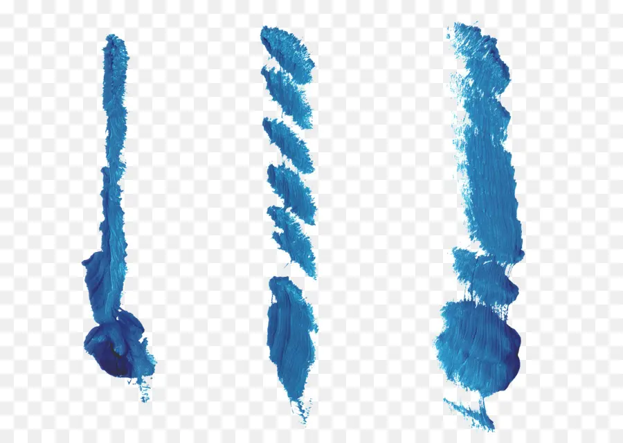 Trazos De Pintura Azul，Cepillar PNG