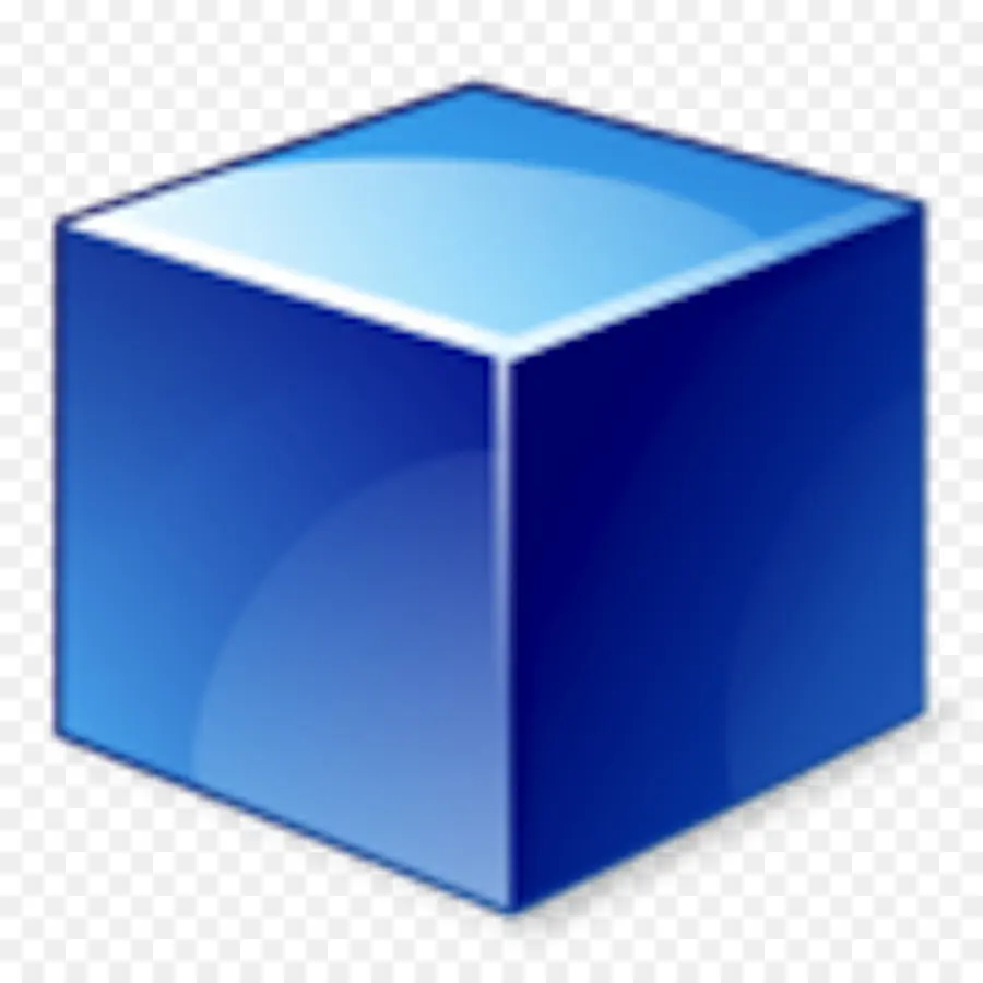 Cubo Azul，3d PNG