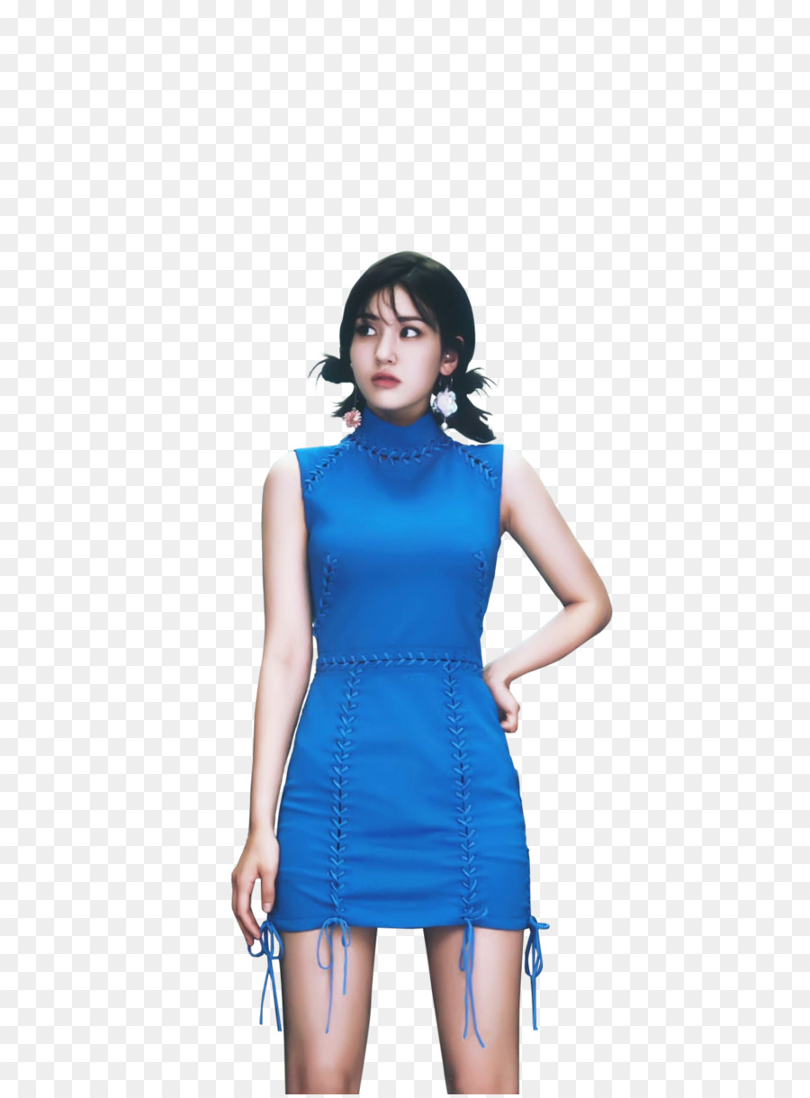 Mujer En Vestido Azul，Mujer PNG