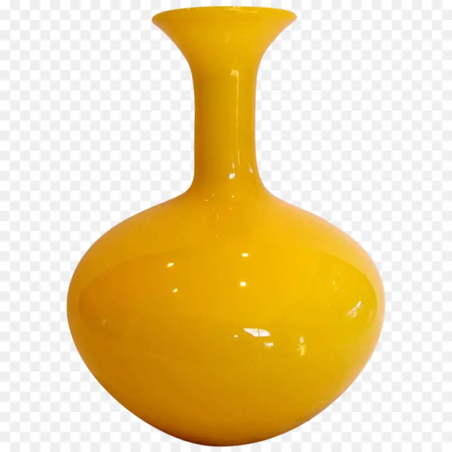 Florero Amarillo，Cerámico PNG