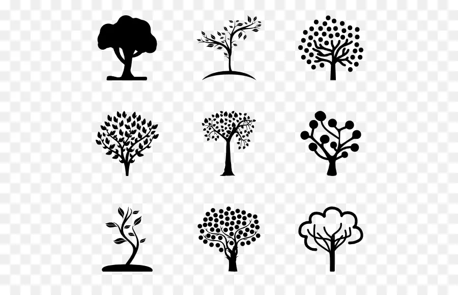 Iconos De árbol，Naturaleza PNG