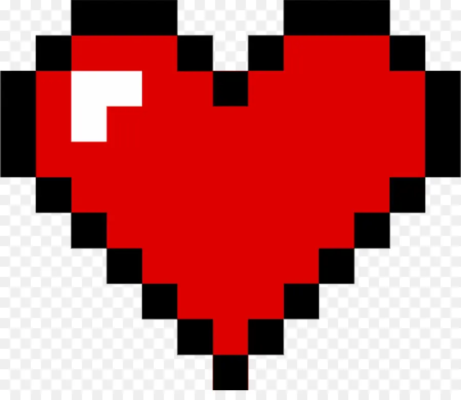 Corazón，Arte De Pixel PNG