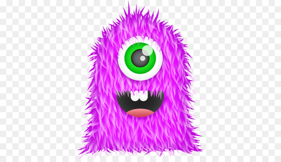 Monstruo Peludo Morado，Dibujos Animados PNG