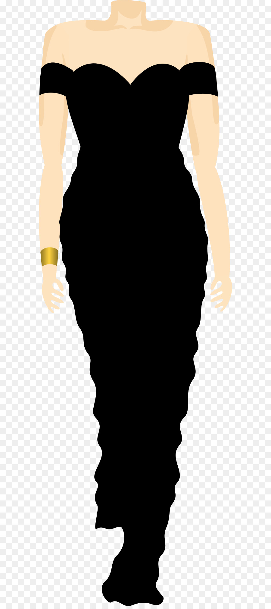 Vestido Negro，Moda PNG