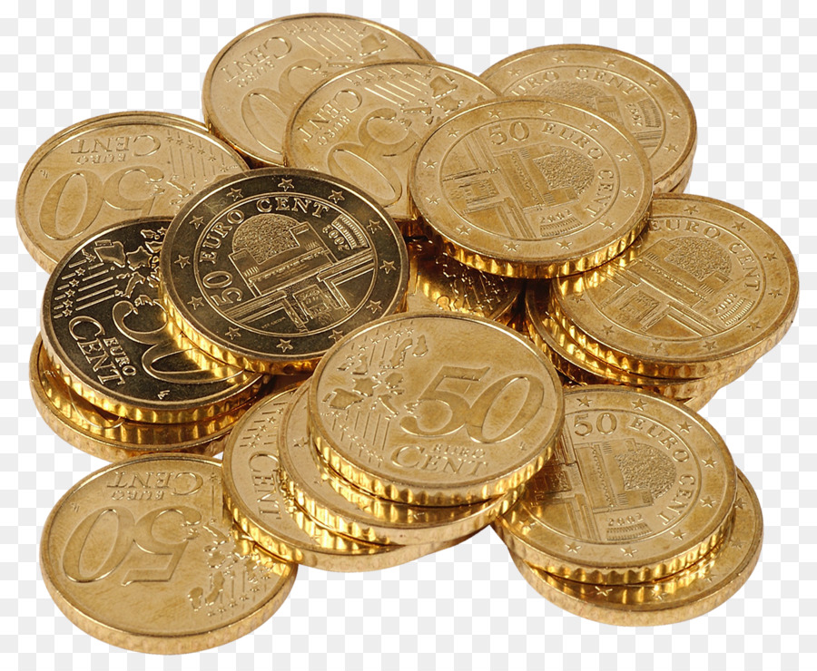 Monedas De Oro，Dinero PNG