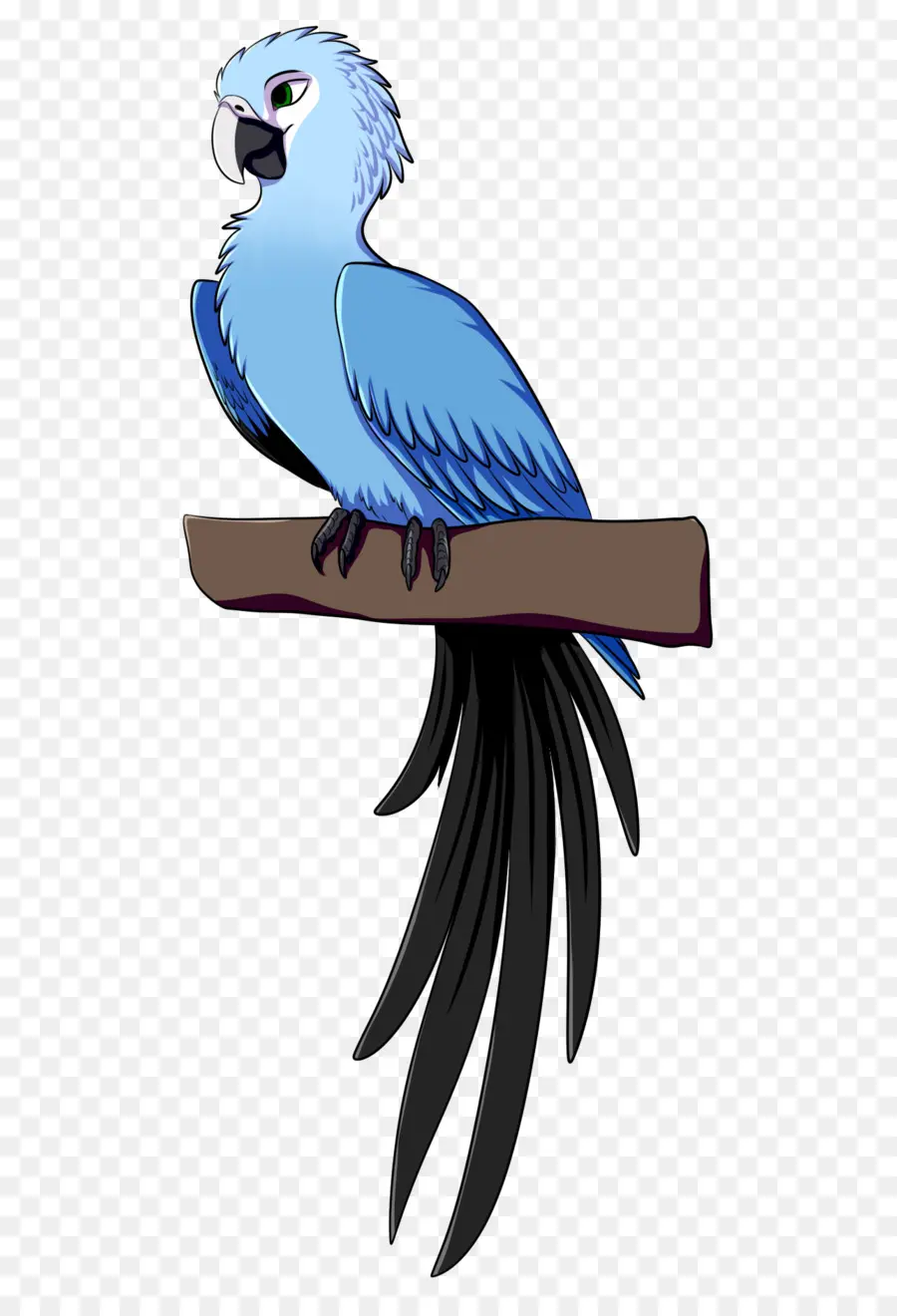 Pájaro Azul，Encaramado PNG