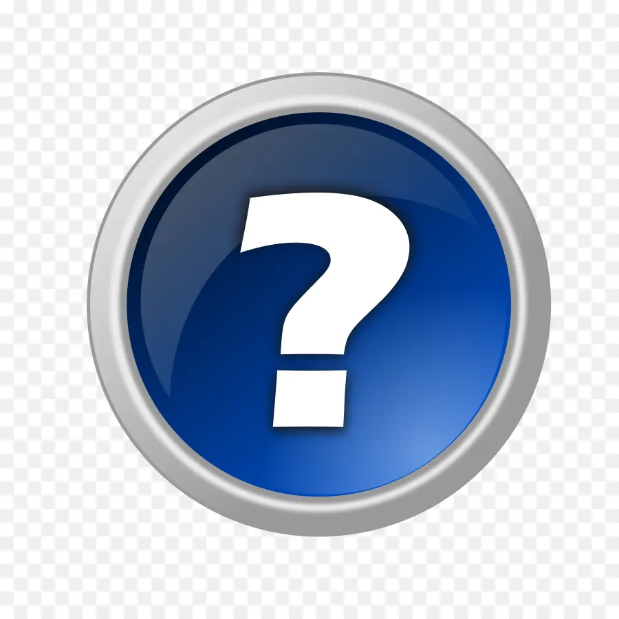 Signo De Interrogación，Círculo Azul PNG