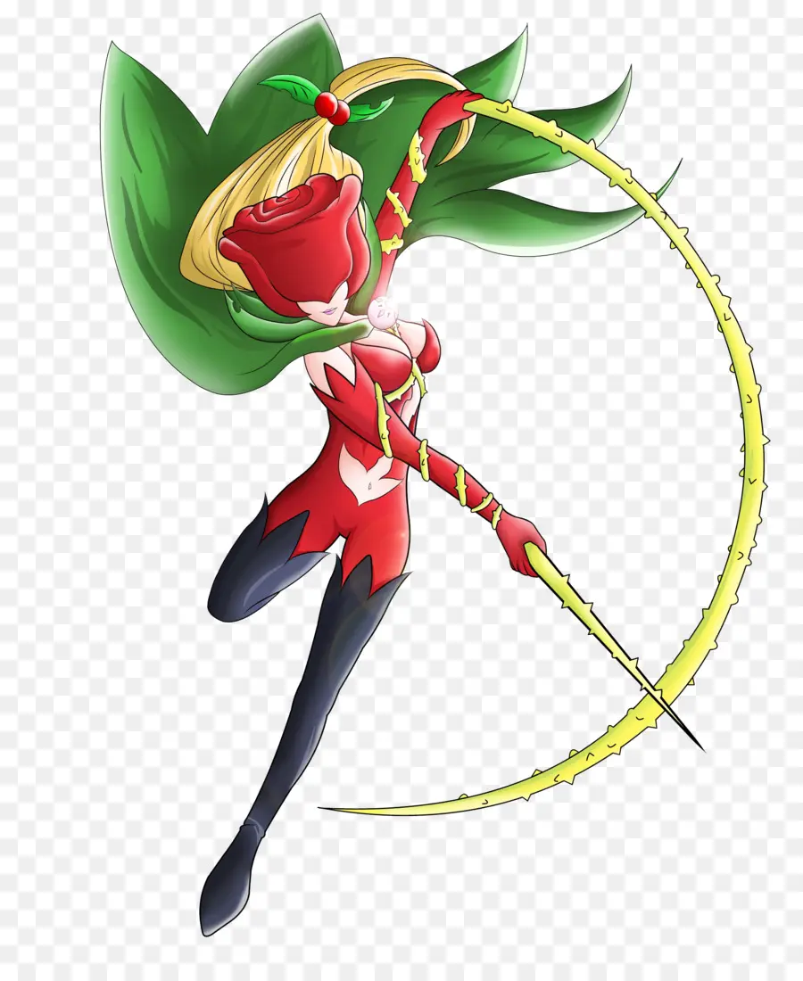 Personaje De Flor，Rosa PNG