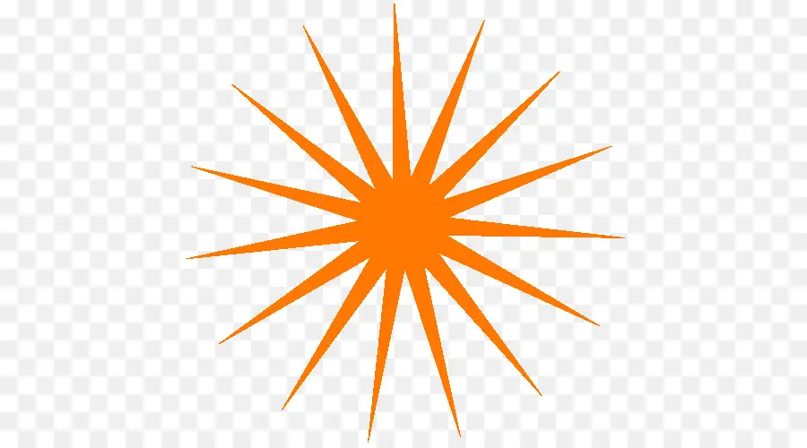 Explosión Estelar Naranja，Sol PNG