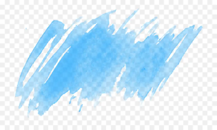 Pintura Azul，Pincelada PNG