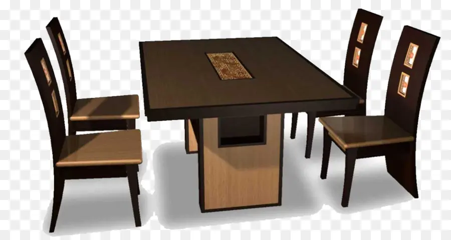 Mesa De Comedor，Sillas PNG