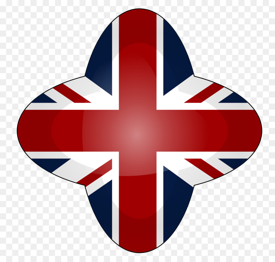 Union Jack Corazón，Reino Unido PNG