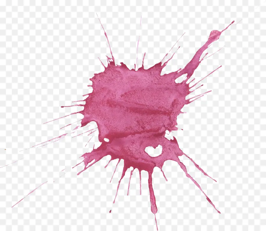 Salpicadura De Pintura Rosa，Chapoteo PNG