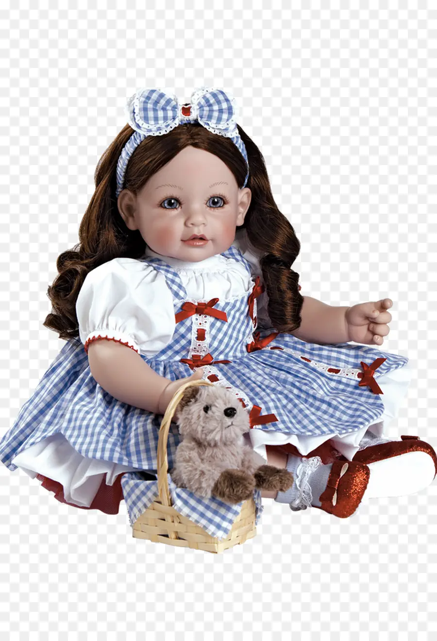 Muñeca Con Vestido Azul，Juguete PNG