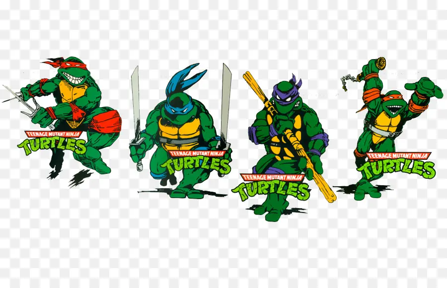 Cuatro Tortugas Verdes，Ninja PNG