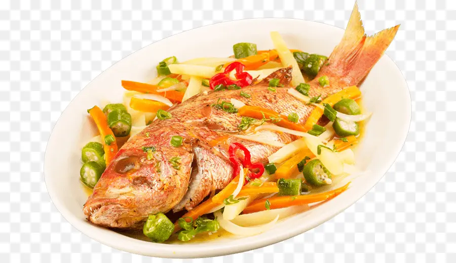 Pescado Entero，Verduras PNG