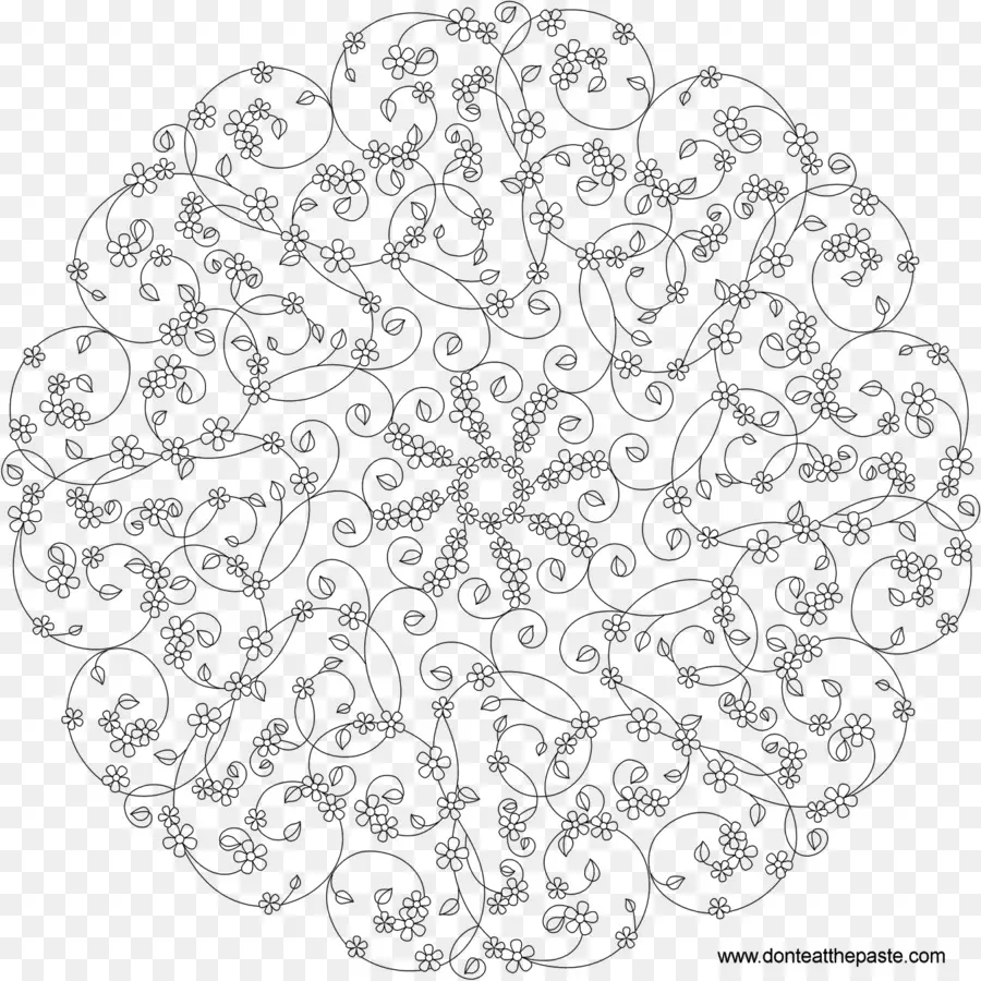 Mandala，Libro De Colorear PNG