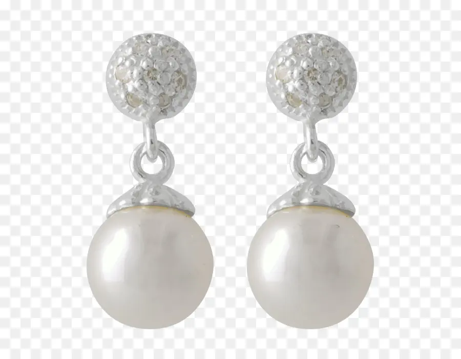 Pendientes De Perlas，Blanco PNG