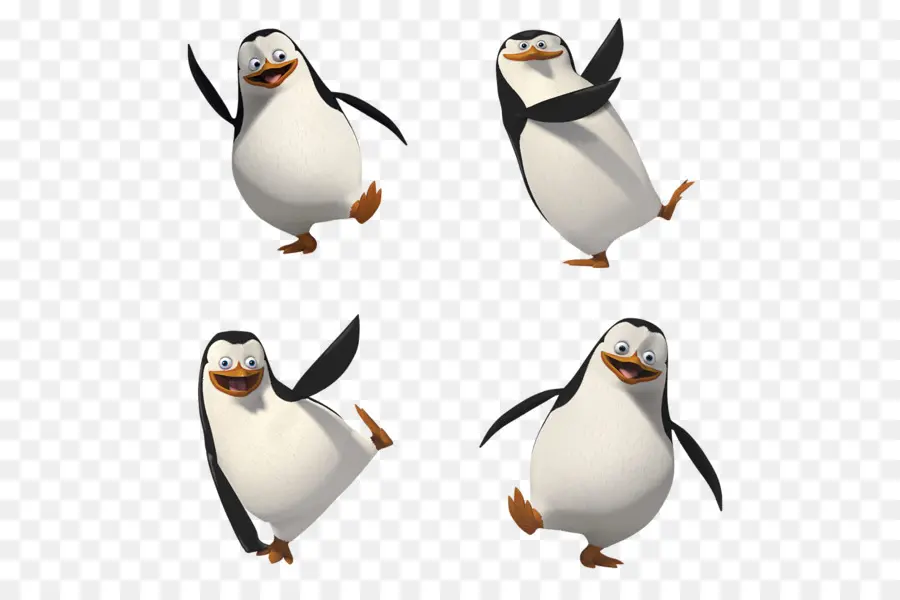 Pingüinos，Dibujos Animados PNG