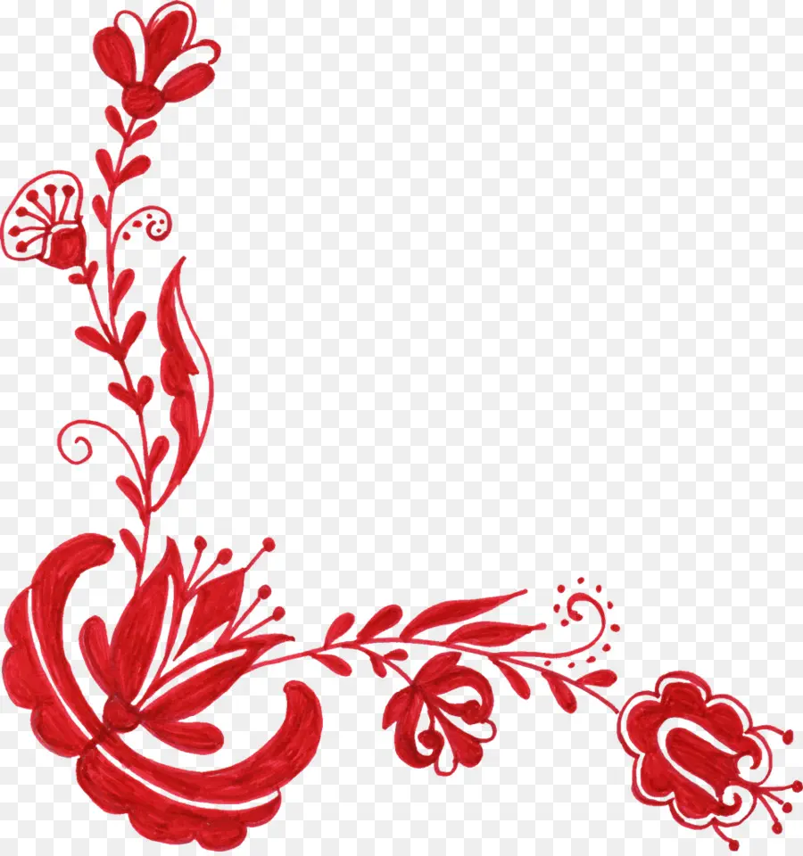 Flor，Rojo PNG